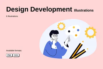 Desenvolvimento de design Pacote de Ilustrações