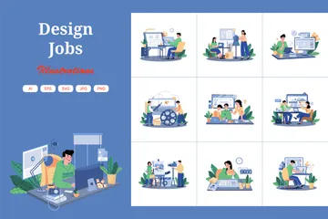 Design Jobs Illustration Pack