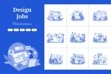 Design Jobs Illustration Pack