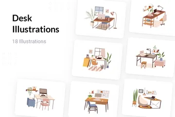 Desk Illustration Pack