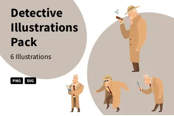 Detective Illustration Pack