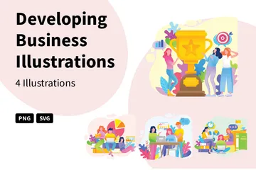 Developing Business Illustration Pack