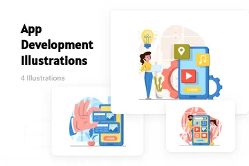 Développement d'applications Illustration Pack