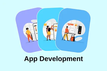 Développement d'applications Pack d'Illustrations