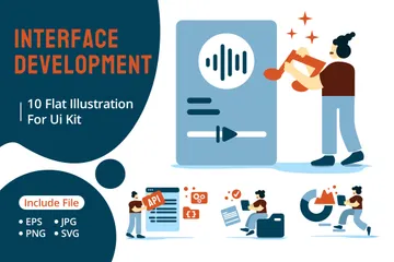 Développement d'interfaces Pack d'Illustrations