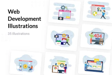 Développement web Pack d'Illustrations