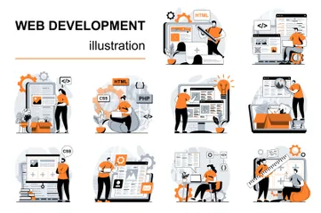 Développement web Pack d'Illustrations