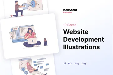 Développement web Pack d'Illustrations