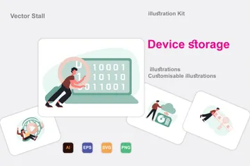 Device Storage Illustration Pack