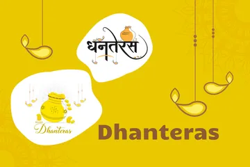 Dhanteras Pack d'Illustrations