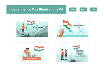 Dia da Independência Pacote de Ilustrações