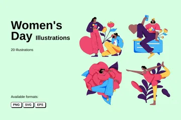 Dia da Mulher Pacote de Ilustrações