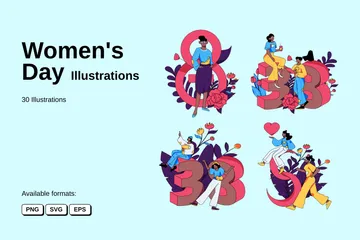 Dia da Mulher Pacote de Ilustrações