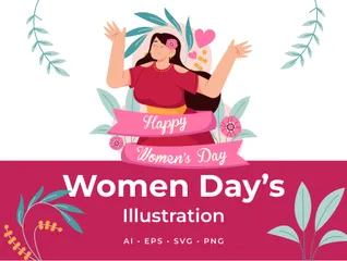 Dia da Mulher Pacote de Ilustrações