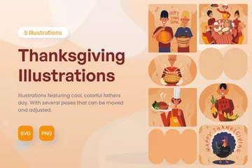 Día de Gracias Paquete de Ilustraciones