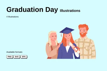 Día de graduación Paquete de Ilustraciones