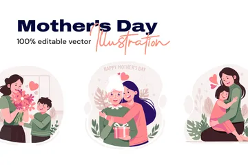 Día de la Madre Paquete de Ilustraciones