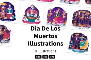 Dia De Los Muertos Illustration Pack