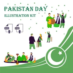 Día de pakistán Paquete de Ilustraciones