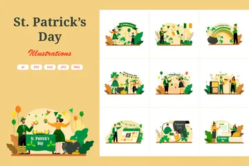 Día de San Patricio Paquete de Ilustraciones