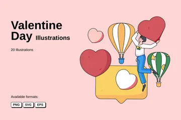 Día de San Valentín Paquete de Ilustraciones