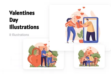 Día de San Valentín Paquete de Ilustraciones