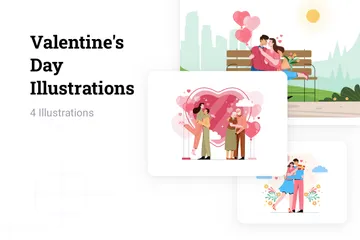 Día de San Valentín Paquete de Ilustraciones