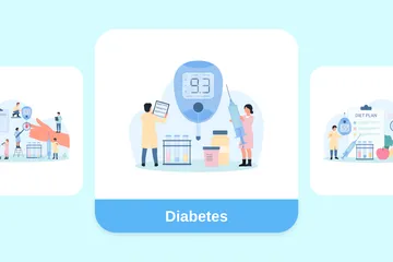 Diabetes Paquete de Ilustraciones