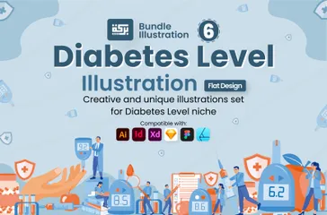 Diabetes Level Illustration Pack