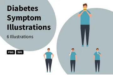 Diabetes Symptom Illustration Pack