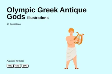 Dieux antiques grecs olympiques Pack d'Illustrations