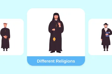 Different Religions Illustration Pack
