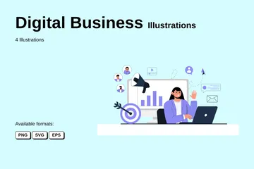 Digital Business Illustration Pack