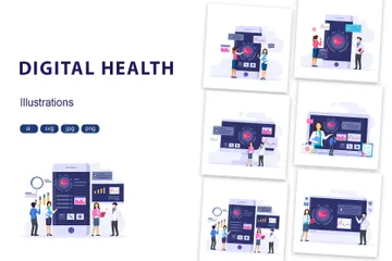 Digital Health Illustration Pack