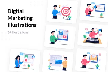 Digital Marketing Illustration Pack