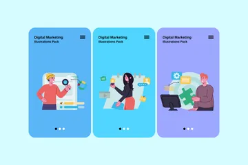 Digital Marketing Illustration Pack