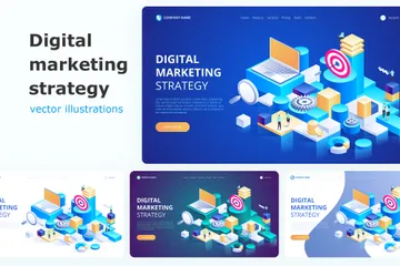 Digital Marketing Illustration Pack