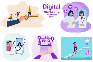 Digital Marketing Illustration Pack