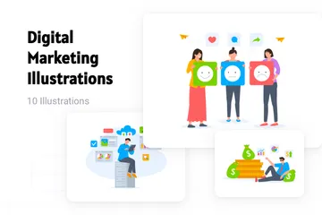 Digital Marketing Illustration Pack