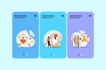 Digital Marketing Illustration Pack