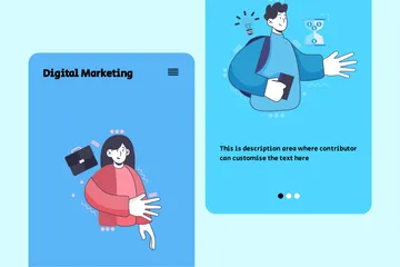 Digital Marketing Illustration Pack