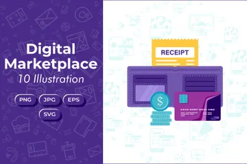 Digital Marketplace Essentials Illustration Pack