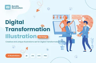 Digital Transformation Illustration Pack