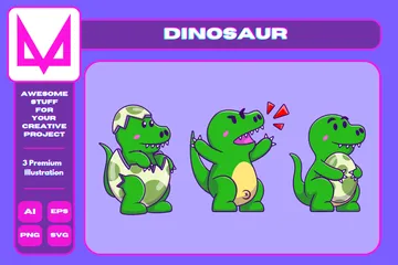 Dinosaure Pack d'Illustrations