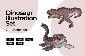 Dinosaurio Paquete de Ilustraciones