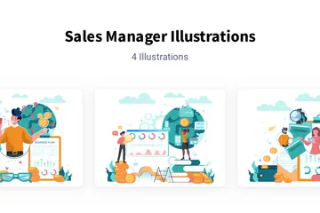 Directeur des ventes Pack d'Illustrations