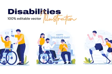 Disabilities Illustration Pack