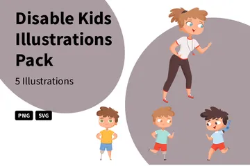 Disable Kids Illustration Pack