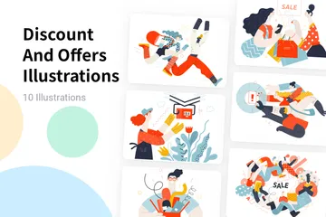 Discount And Offers Illustration Pack