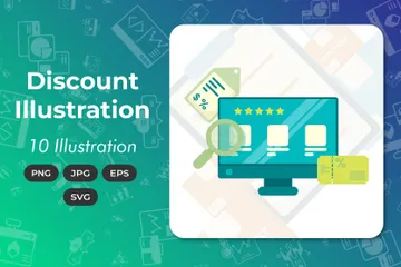 Discount Ecommerce Illustration Pack